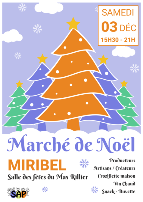 Marché de Noël de la SAP du Mas Rillier