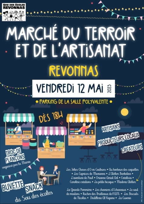 Marché nocturne du terroir et de l'artisanat de Revonnas